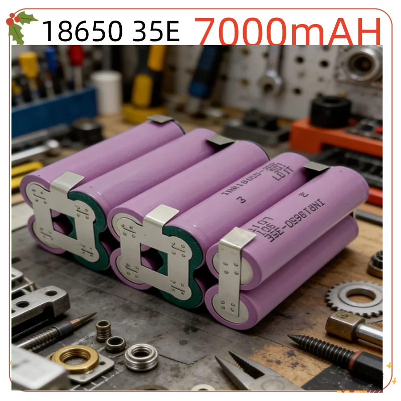

Аккумулятор для шуруповерта 3.7V, 8.4V, 12.6V, 16.8V, 18V, 18650 35E 30A с возможностью сварки, конфигурации 3S1P, 3S2P, 4S1P, 4S2P, 4S3P, 5S2P, 5S3P, 5S4P, 6S1P