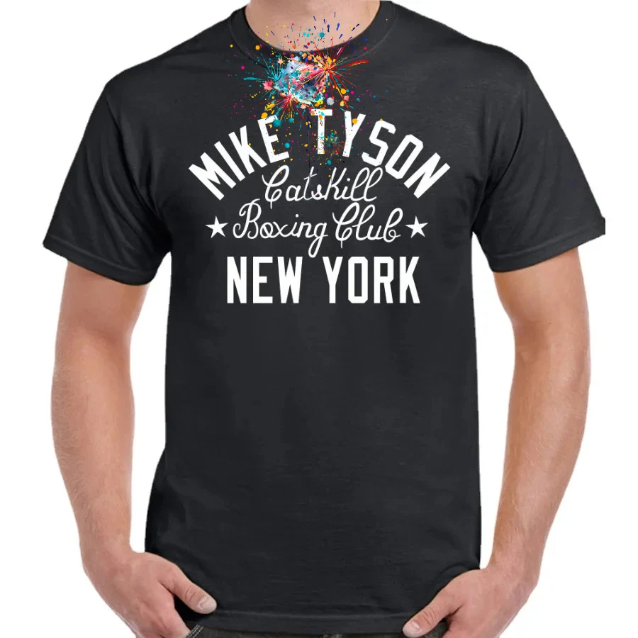 Iron Mike Tyson T-Shirt Men's Boxing Club Gym Iron MMA Training Top Boxer Top Cotton O-Neck Short Sleeve T Shirt New Size S-3XL