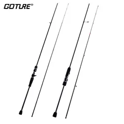 GOTURE WAVIER-caña de pescar giratoria ultraligera, 2 secciones, 24T, fundición para trucha, Crappie, agua dulce, Baitcasting