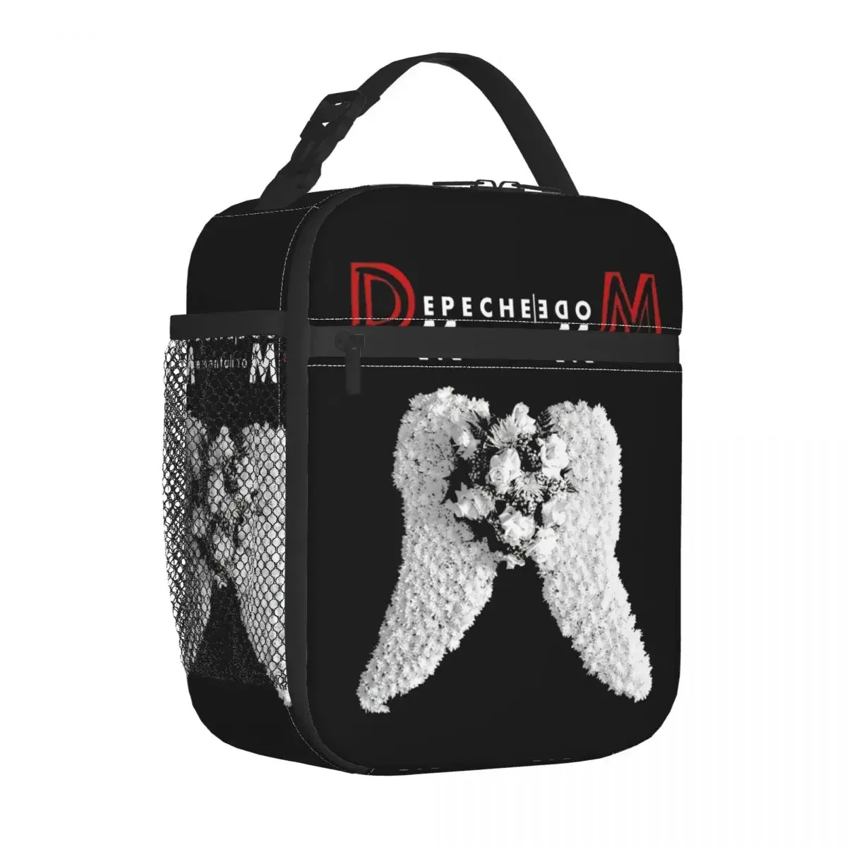 Witte Vleugels Depeche Cool Mode Geïsoleerde Lunchtas Thermische Maaltijdcontainer Grote Draagtas Lunchbox Voedselopbergzakken Kantoorreizen