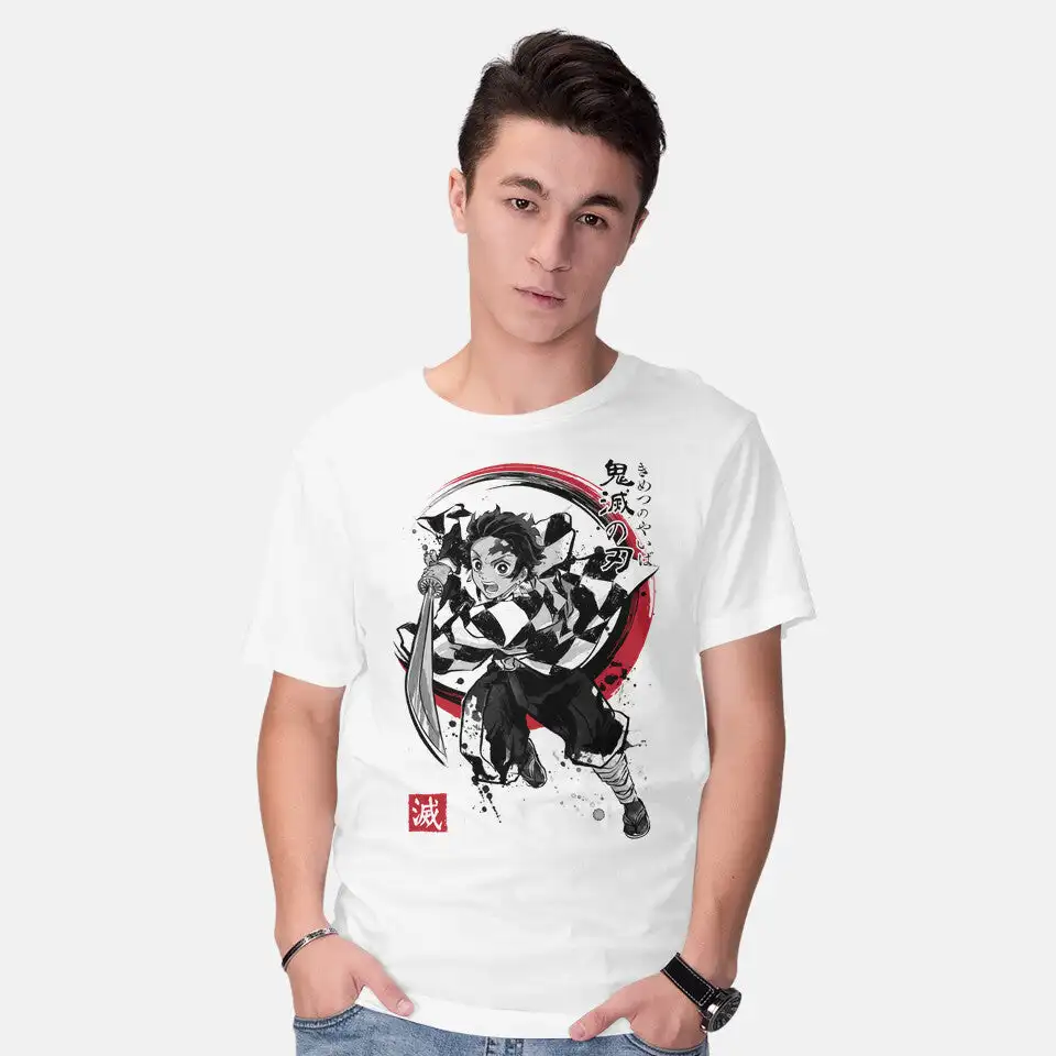 Sumi-E Anime Graphic T-shirts for Men Clothing Women Short Sleeve Tees New Arrivals Unisex Summer