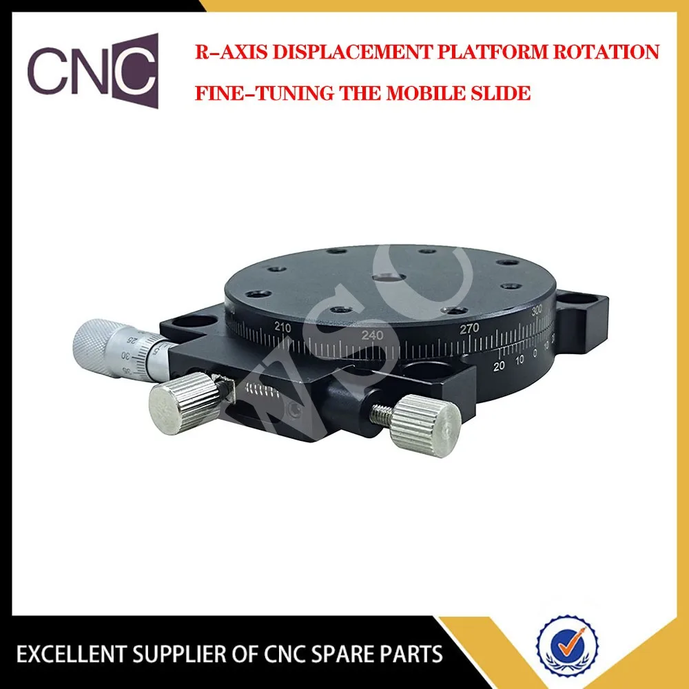 R-axis 360 rotary slide table manual precision fine-tuning platform angle displacement adjustment indexing plate RSP60