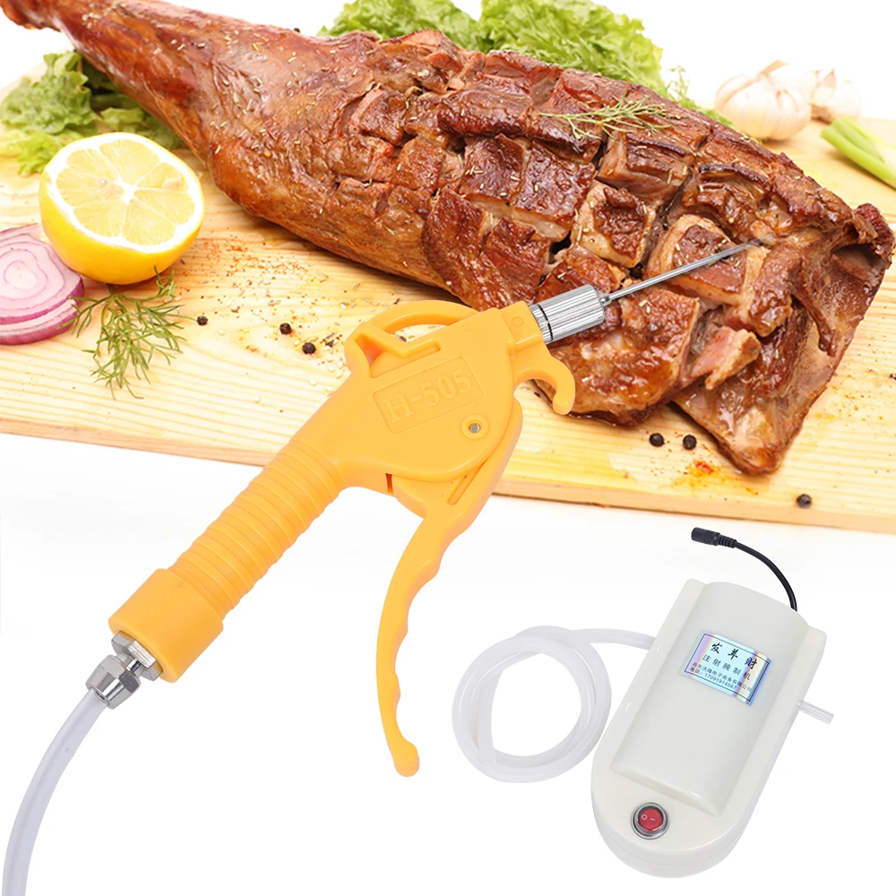 

50W Electric Meat Injector Processor Electric Food Saline Pump Gun Syringe Pump