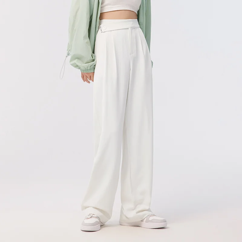 Semir Casual Pants Frauen cool und leicht zu handhaben Anzug hose 2023 Sommer Stil drapieren hohe Taille weites Bein Pendeln