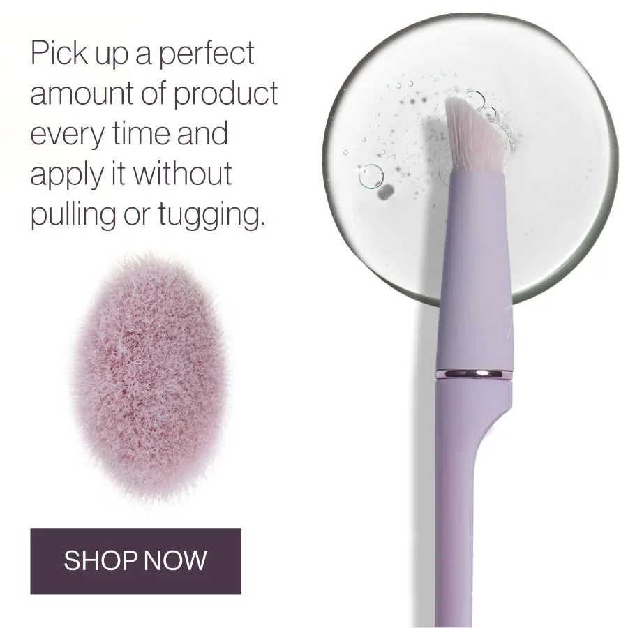 Augenbehandlungspinsel Hochleistungs-Hautpflegewerkzeug für sanfte Anwendung von Augencremes, Seren und Gele, weiche vegane Fasern für Ta