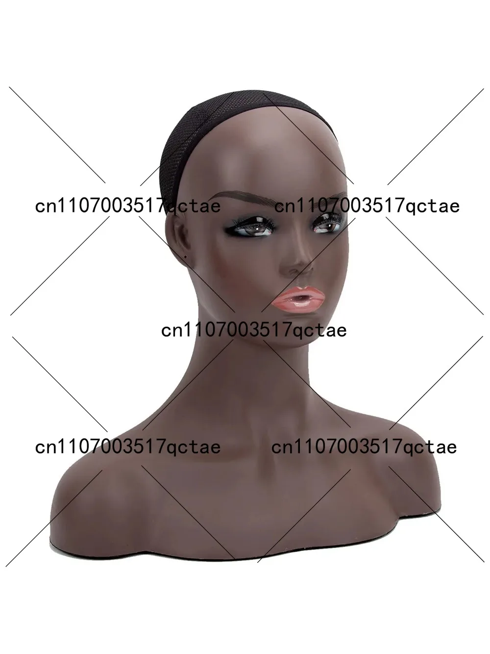 Simulated Female Mannequin Head Shoulder Display Bust Wig Makeup Beauty Accessories Display