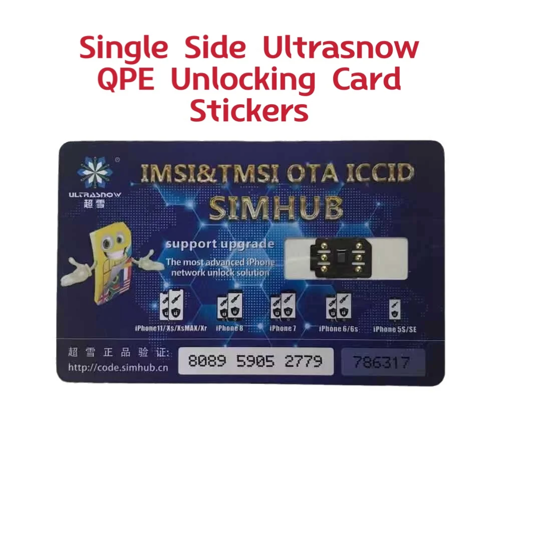 IMSI&TMSI OTA ICCID SIMHUB Universal 5G Card Stickers For iPhone 6-iPhone 14 Pro Max Support Upgrade Network Unlock Solution