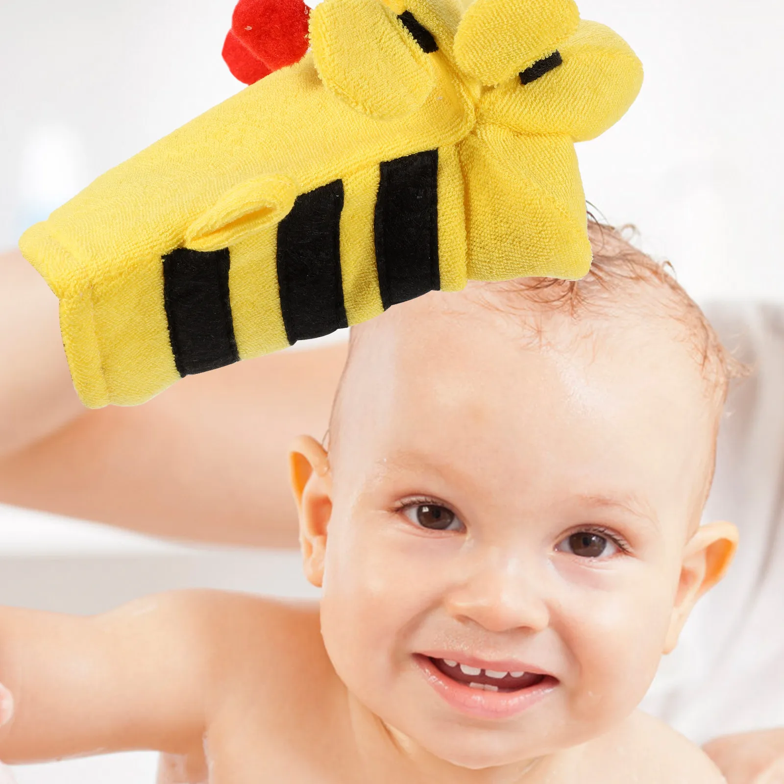 

Набор из 4 мультяшных детских перчаток-мочалок для купания, отшелушивающих перчаток для тела, перчаток для мытья спины, портативных детских ванночных мочалок