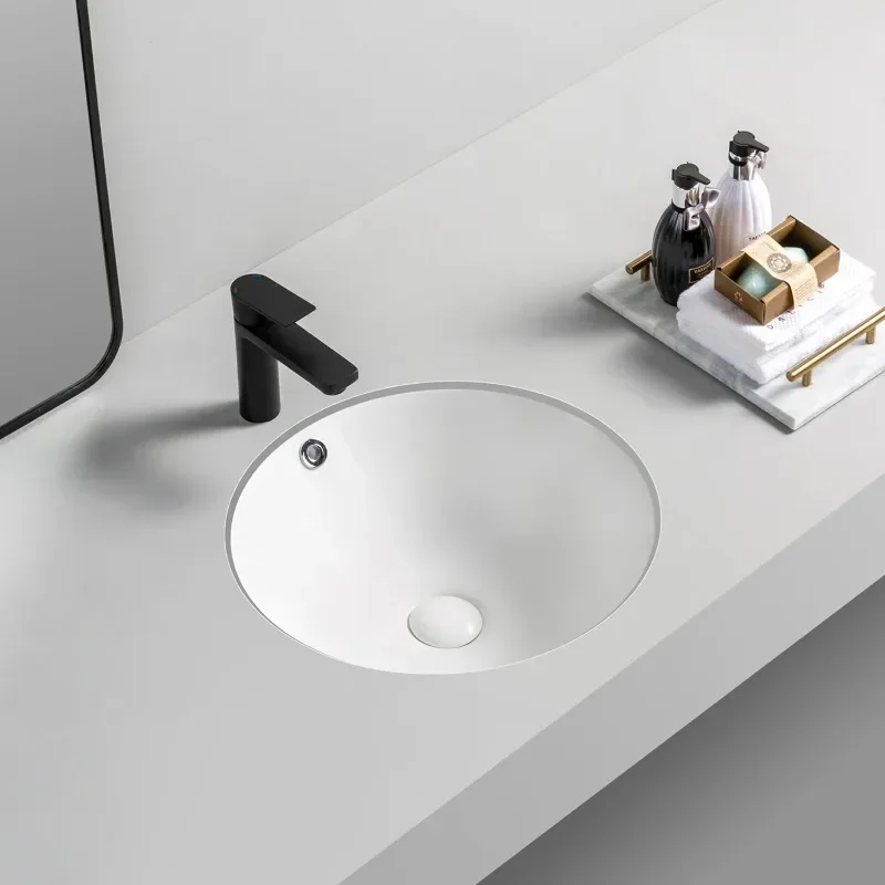 Color Basin Round Counter Installation Washbasin Ceramic Bathroom Sink