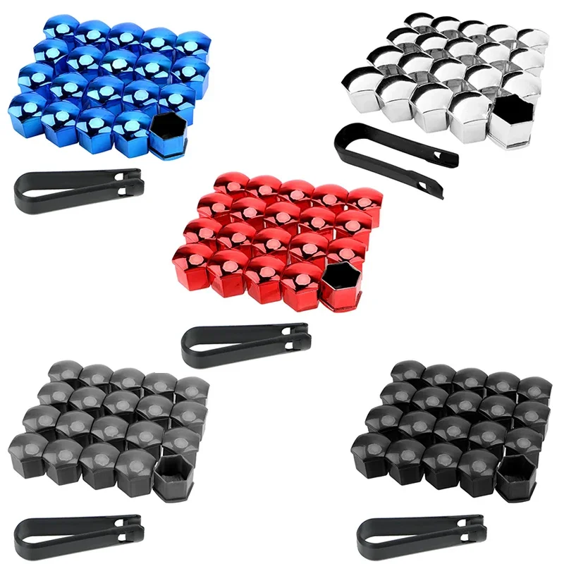 17/21/19mm 20PCS Auto Wielmoer Caps Bescherming Covers Caps Anti-Roest Auto hub Schroef Cover Autoband Moer Bout Exterieur Decoratie