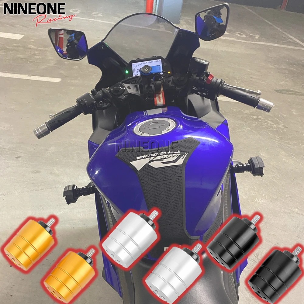 

For YAMAHA YZF R3 YZF R3 R25 MT 03 MT 25 2015-2023 Aluminum Handlebar Bar Ends Sliders M6 Balance Parts Handle Bar End