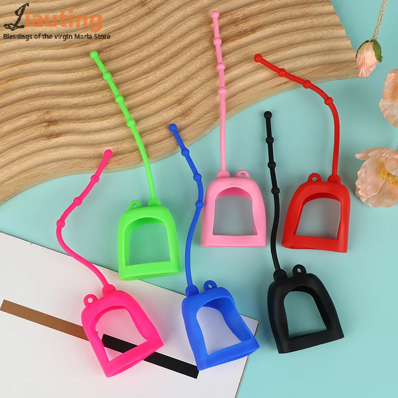 2Pcs Silikon Flasche Abdeckung Flasche Hülse Hand Fall Tragbare Reise Container Abdeckung Für Flüssigkeit Seife Flasche Parfüm Flasche Abdeckung