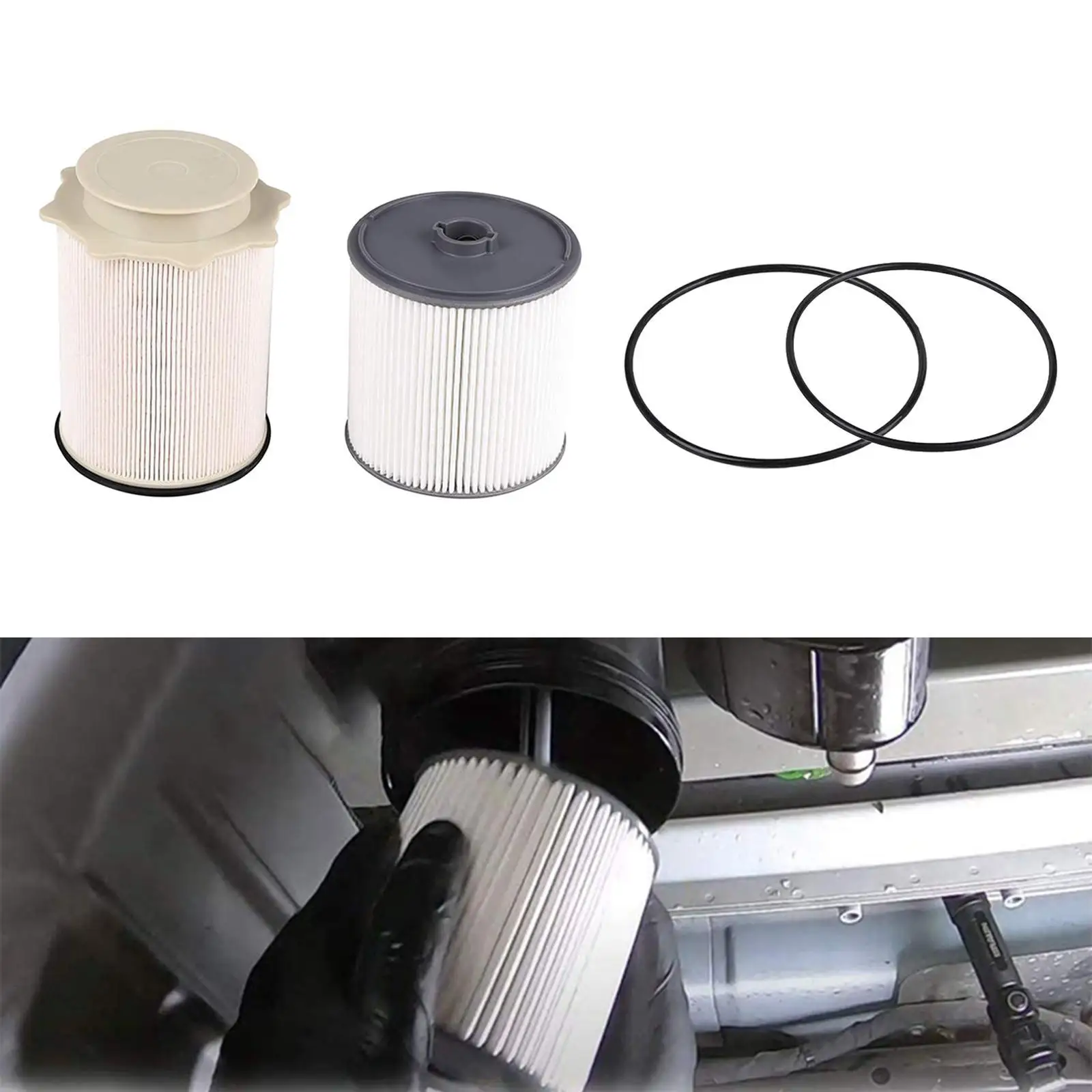 

Oil Separator Oil Filter Water Separator Set with Sealed Loop for Ram 2500 3500 4500 5500 68436631AA