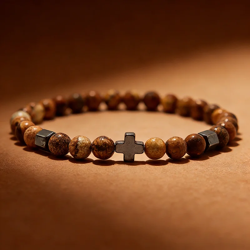 Stylish 11 Types Of Stones Men Bracelet 6mm Red Howlite Malachite Tiger Eyes Beads Strand Braslet Energy Healing Braclet Homme