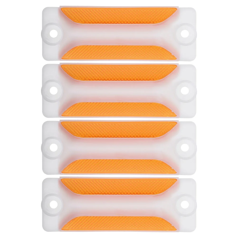 4 Pcs Reflective Delineator Road Reflector Inducement Mark Driveway Delineators Polycarbonate Plastic Markers