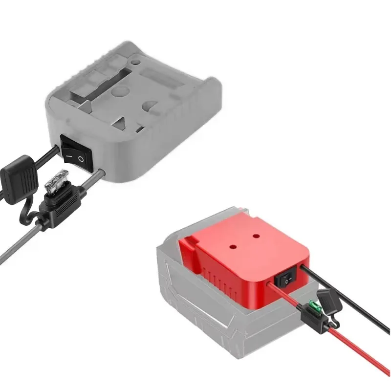 Power Wheels Adapter Battery Adapter For Dewalt/Milwaukee 18V 20V Battery 12AWG Wire Power Connector With Fuse DIY Tool