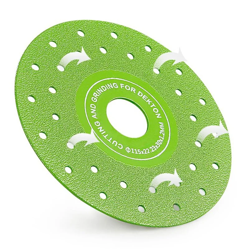 Disco de hoja abrasiva plana multioloro ultrafino soldado al vacío de 115MM para hoja de sierra de diamante para azulejos de cerámica de porcelana, 3 uds.