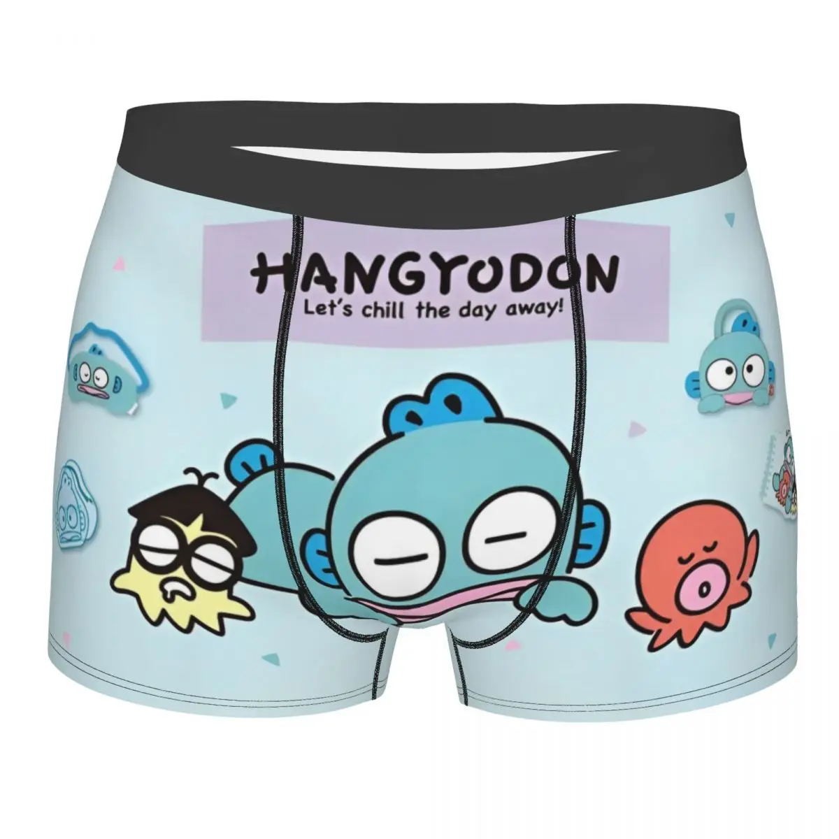 

Hangyodon милое мультяшное мужское длинное нижнее белье, трусы-боксеры, шорты, забавные мягкие трусы для Homme, большие размеры