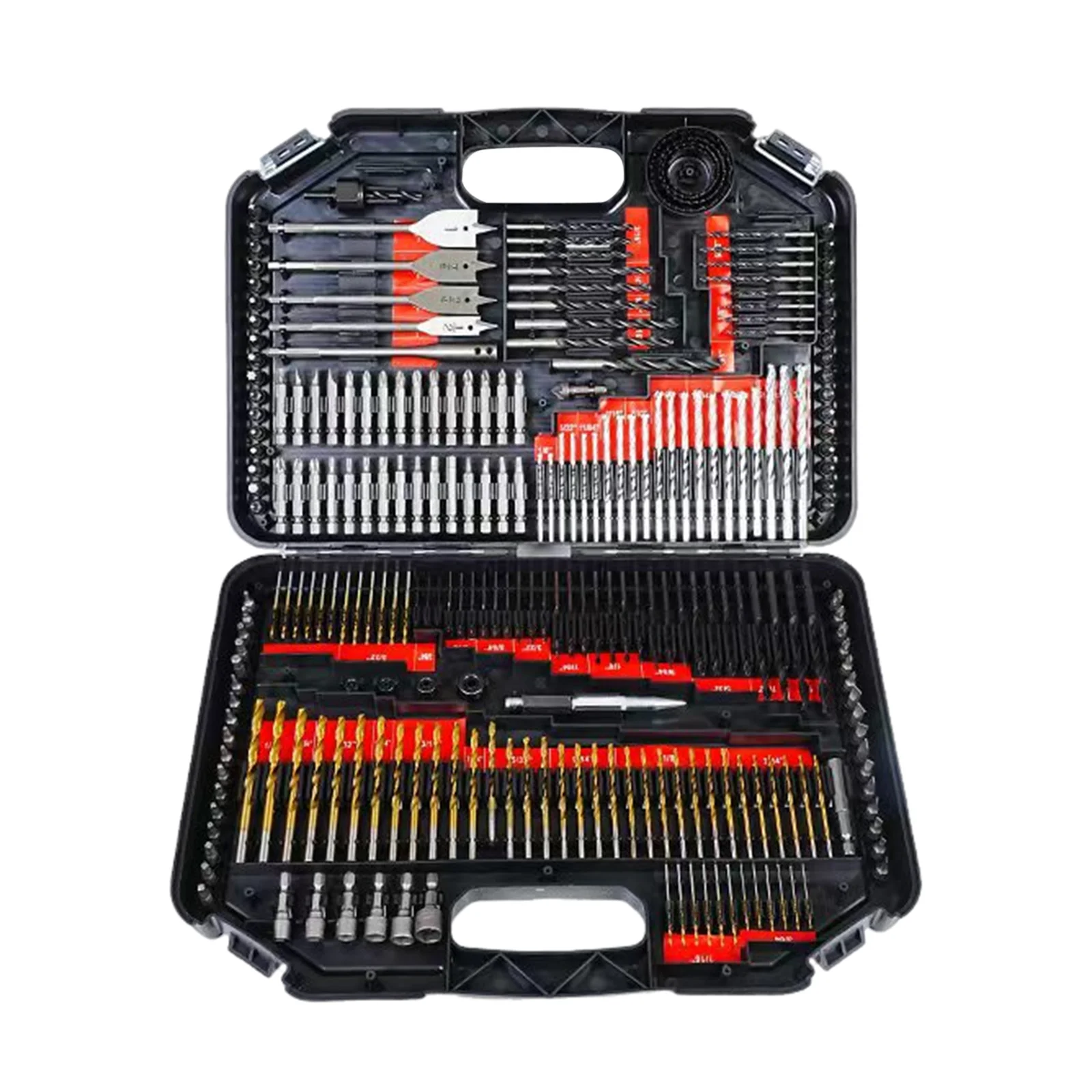Professional Drill Bit Set Alloy Steel Woodworking Kit for DIY Home Improvement Projects, Durable Metal Plastic Boring Tool
