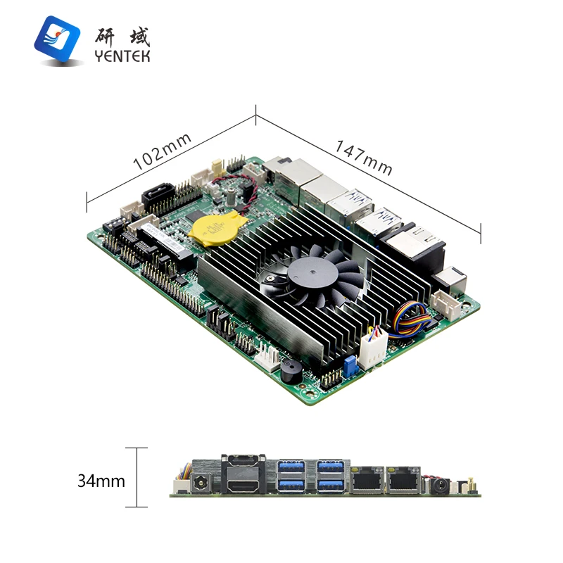 اللوحة الأم مع معالج Intel N305 DDR4 MSATA Win10 Win11 Linux HD LVDS 2 I226V Gigabit LAN 6 RS232 COM 3.5 بوصة اللوحة الأم