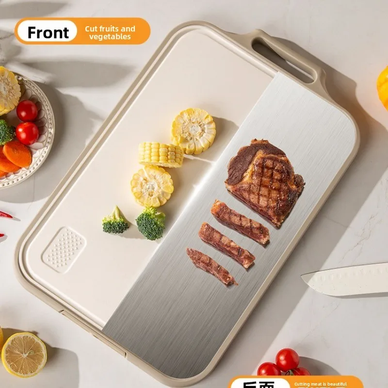 Cutting board mildew-proof household chopping board kitchen food grade double-sided cutting board stainless steel cutting