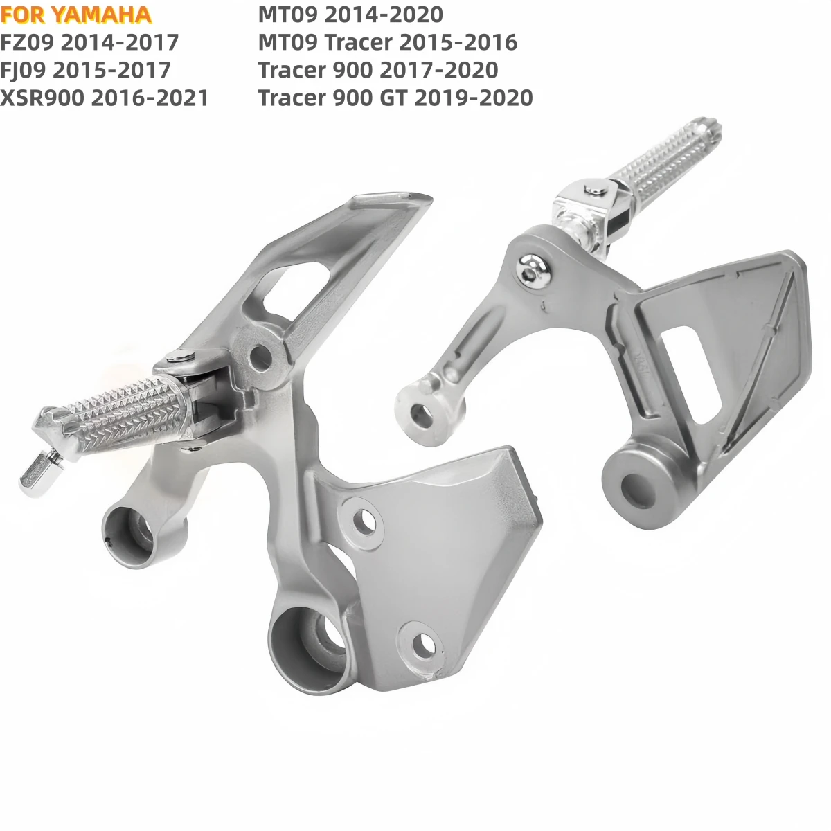 

Motorcycle Front Footrest Foot Pegs For Yamaha MT09 2014-2020 FZ09 2014-2017 TRACER 900 2017-2020