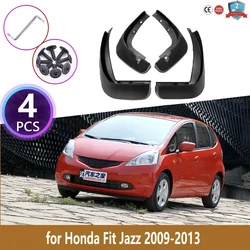 4PCS Rear Mudguards For Honda Fit Jazz 2009 2010 2011 2012 2013 Cladding Splash Mud Flaps Guards Mudflap Protect Car Accessories