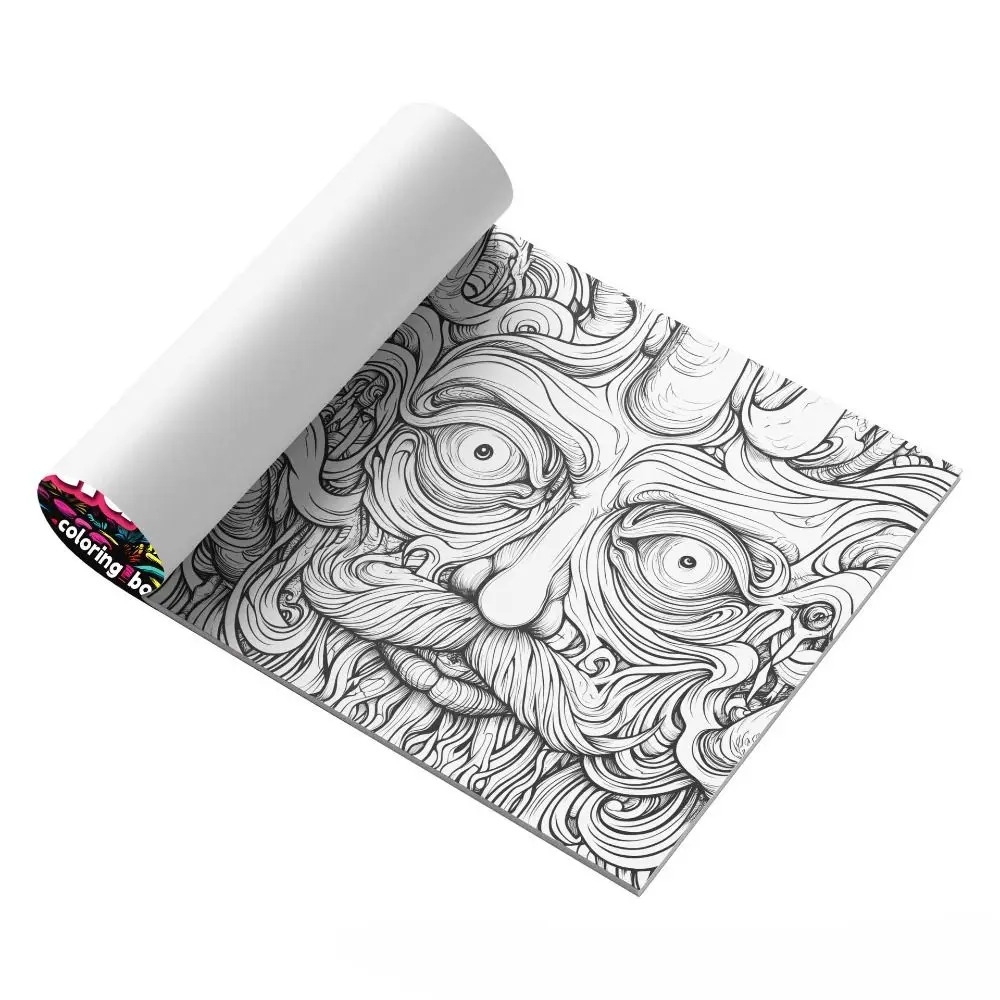 20 sheets Paper Coloring Book Graffiti Van Gogh style Doodles Book butterfly Castle Montessori Drawing Office & School Supplies