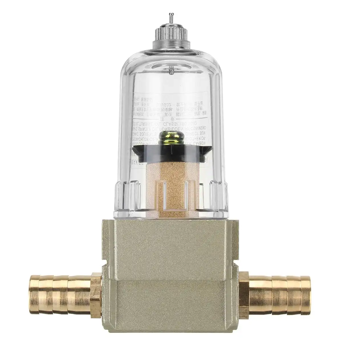 Universal Engine Oil Catch Tank Reservoir Can Filter Gas Separator Replacement with 2 Connector Tube 10mm/12mm