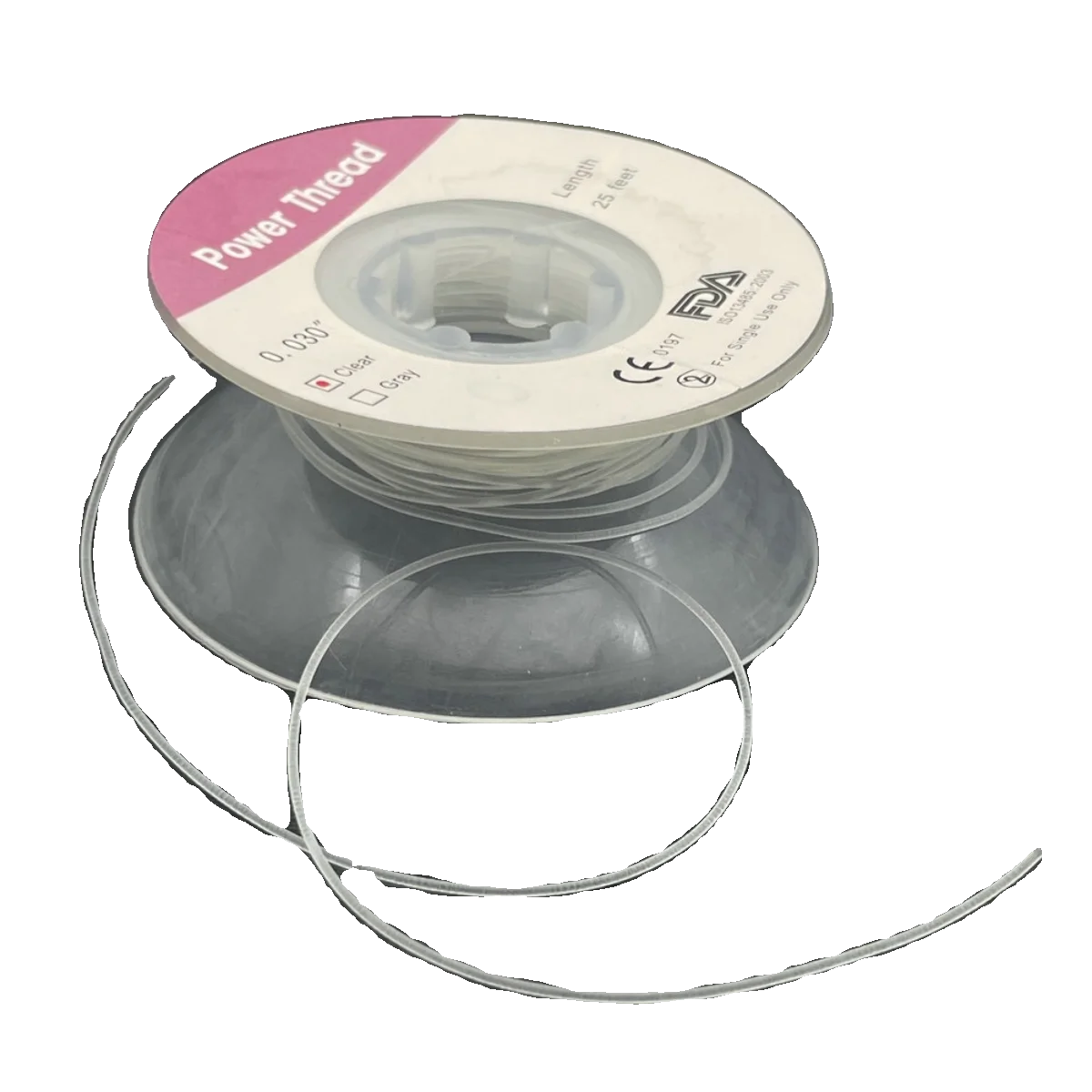 

Dentals Material Elastic Thread, Solid 7.6m Transparent, Ligation Elastic Ring