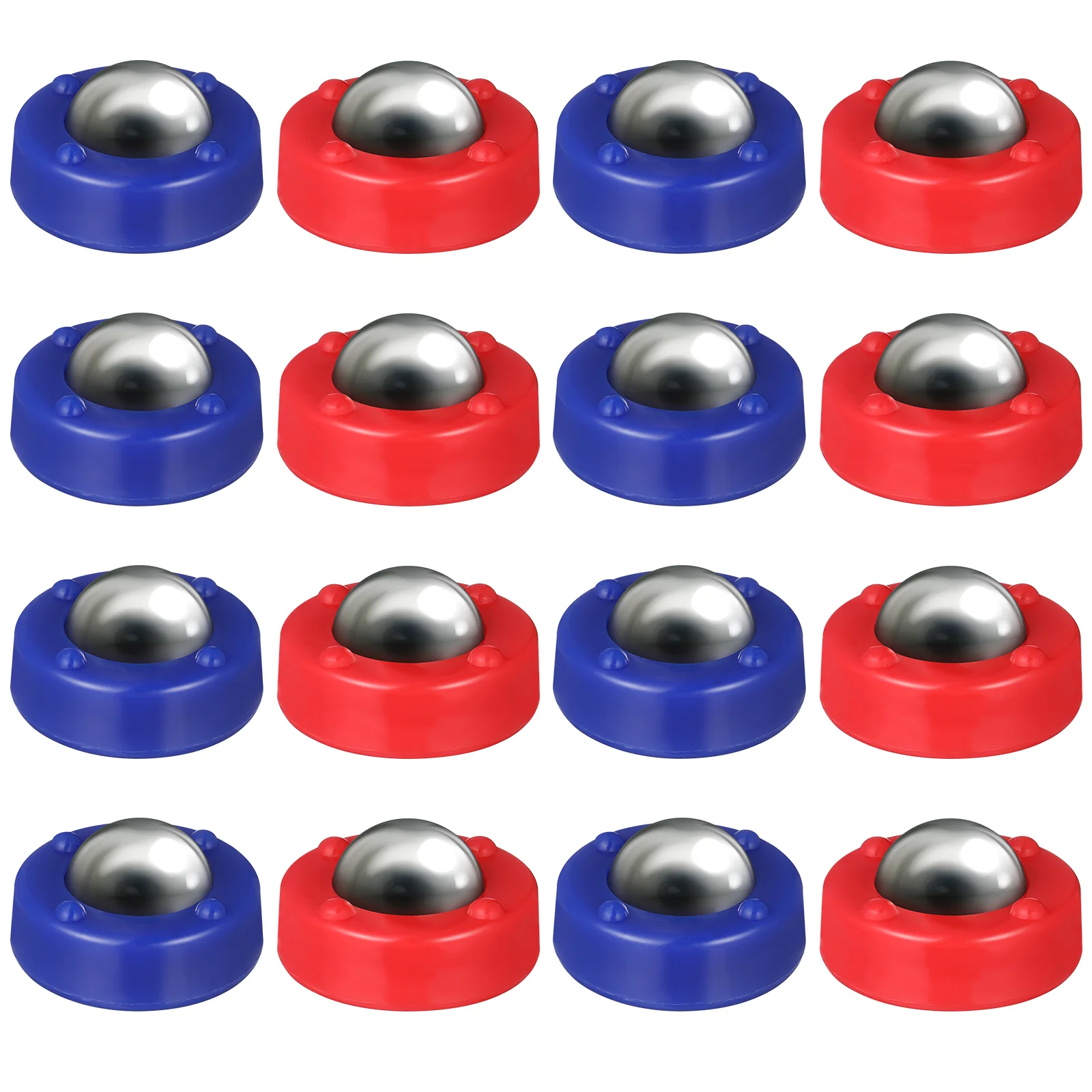 16 Pcs Accessories Tabletop Shuffleboard Foosball Free Sliding Balls Steel Game Parts