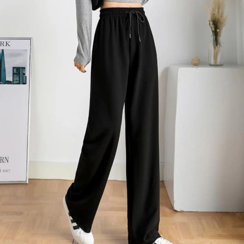 

MRMT 2024 Brand New Black Gray Sports Pants Women's Loose Beam Spring And Autumn Slim Casual Straight Pants Women's Pants