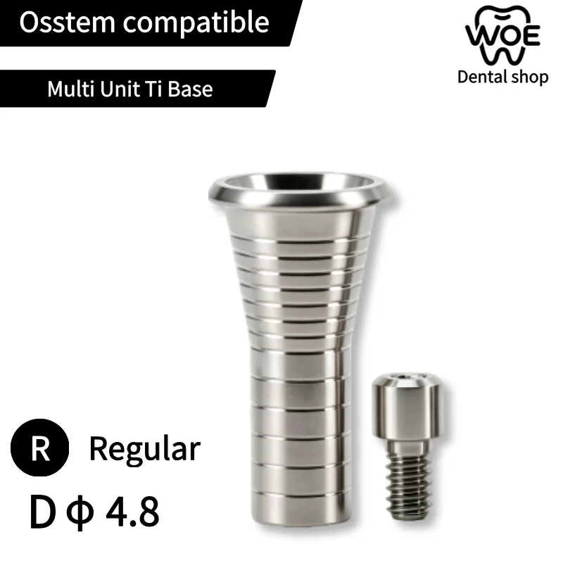 Suitable for Osstem Multi-unit Titanium Abutment CAD/CAM Grade 5 Titanium-based High-precision Implant Restoration