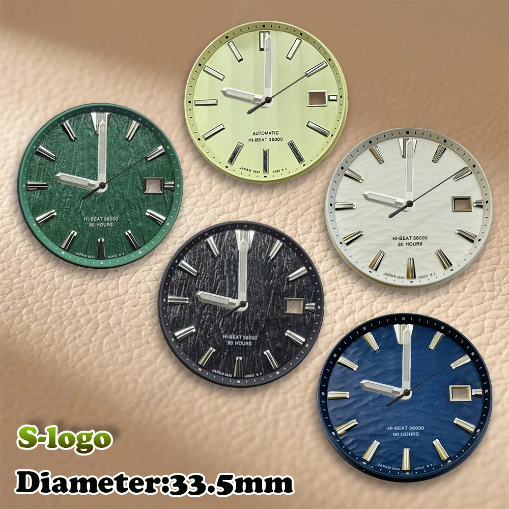 حركة NH35/NH36 - قرص متعدد الألوان بشعار GS مقاس 33.5 مم (أسود/أبيض/أزرق/أخضر) |   إكسسوارات تعديل الساعات الرجالية