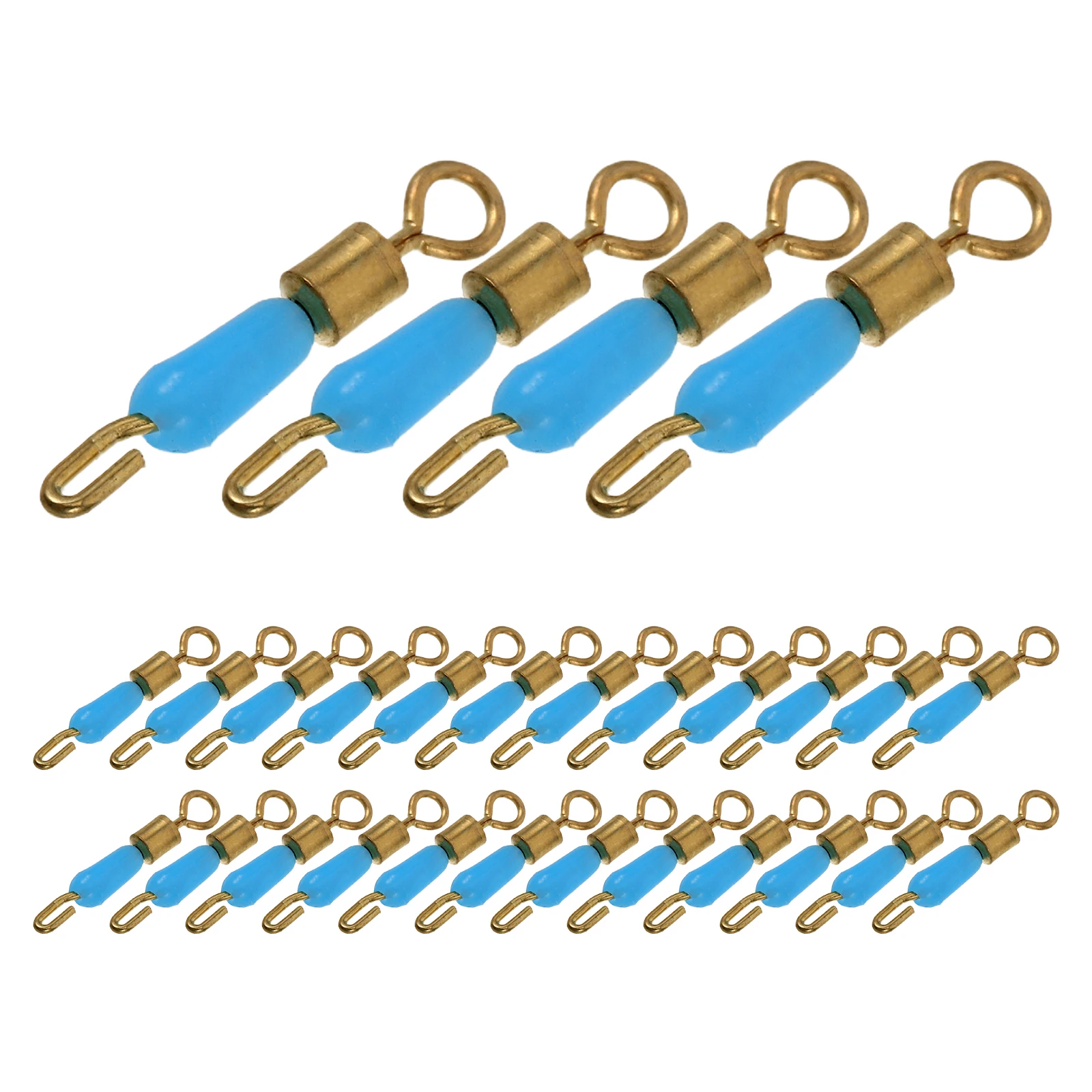 

30pcs Tangle Free Fishing Line Clips Quick Connectors Durable Open Rings Fishing Gadgets Accessories Hooks Tools fishing