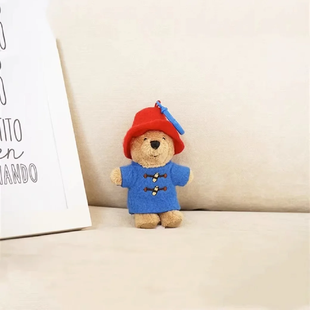 جديد لطيف بادينغتون الدب أفخم دمية مفتاح سلسلة حقيبة مدرسية قلادة اكسسوارات قلادة صغيرة للأطفال ألعاب من نسيج مخملي 11x4x2cm #4