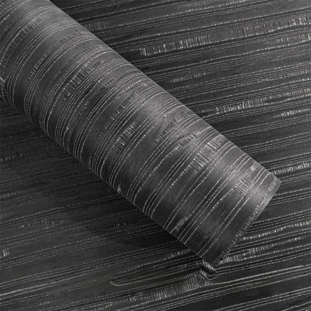 قشرة خشبية هندسية من اللؤلؤ الأسود مقاس 58 × 250 سم لتجديد الأثاث والديكور الداخلي ومشاريع إعادة تشكيل الفنادق #3