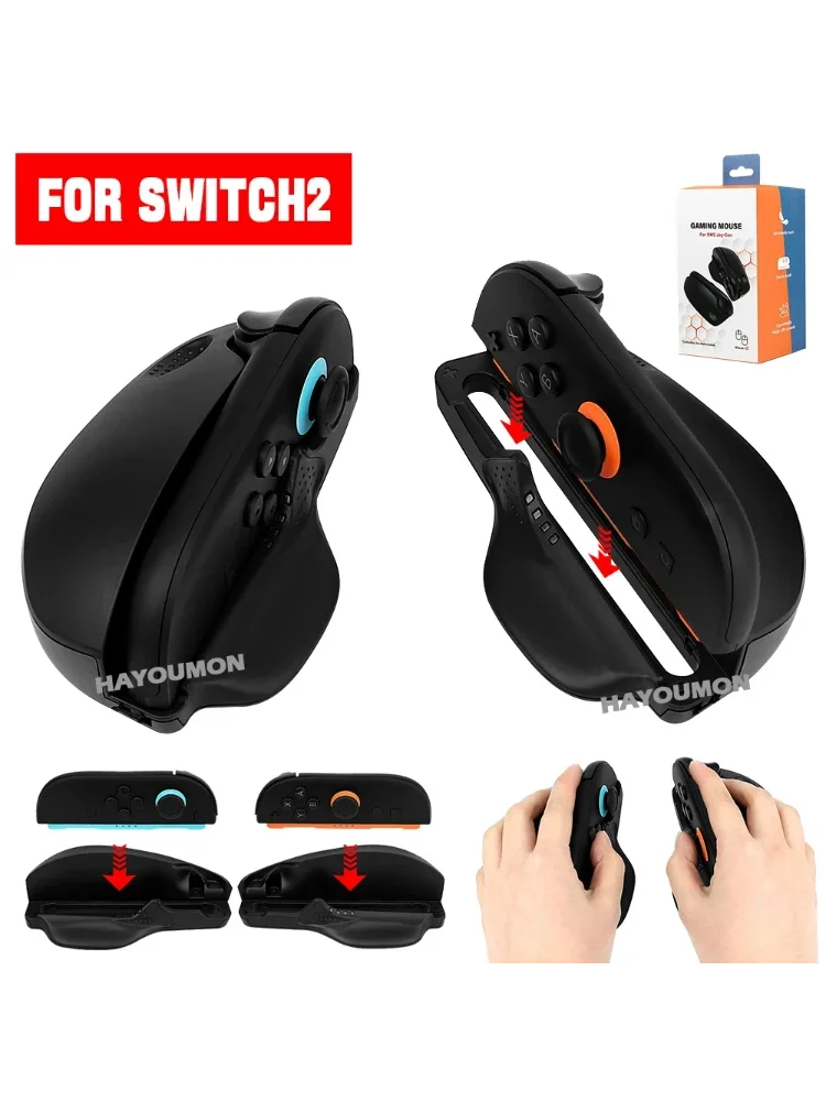Manette de jeu pour Switch 2, poignées Joycons, contrôle et portabilité améliorés, 2 mini-poignées de souris pour Switch 2, livraison directe