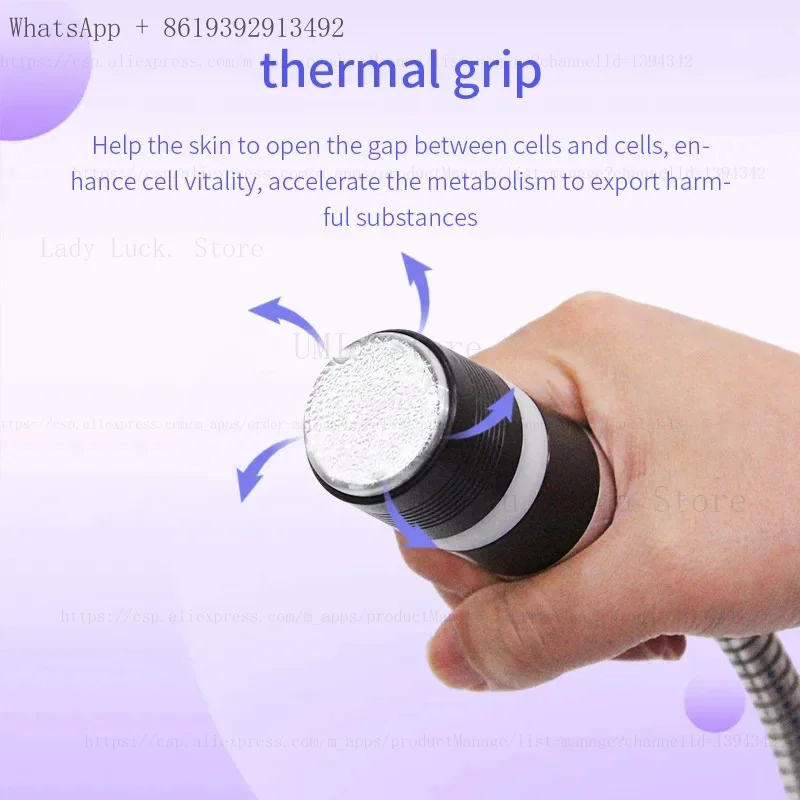 

Qualified Beauty Machine Ale Cryo-Electroporation Skin Cooling, Lymphatic and Jaundice Overweight Elimination, Face Lifting Devi