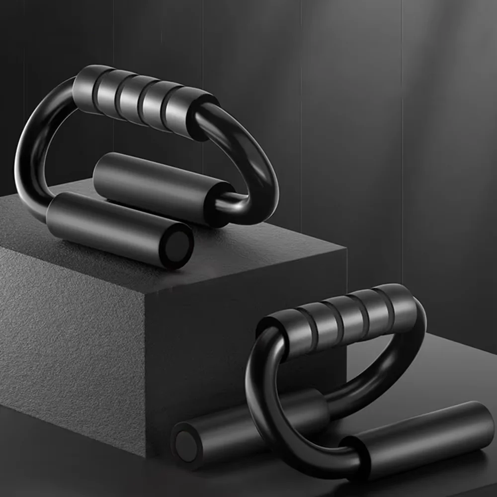 S-Type Push Up Support Anti-Skid Foam Handle Thickened Steel Pipe Household Fitness Equipment Pectoral Muscle Training Equipment