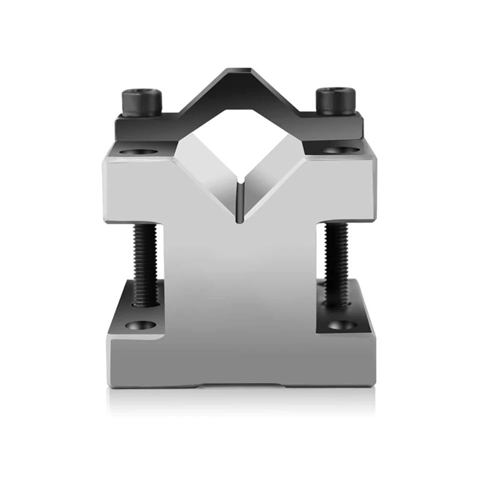 2PCS 90° V-Blocks Precision V-Type Fixture Cast Steel Clamp Tool 35x35x30mm For Shaft Measuring, Alignment & Inspection