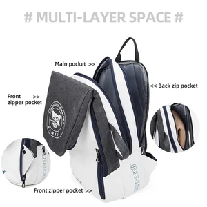 Folding Tennis Paddle Backpack Squash Badminton Racket Padel Racquetball carrying Bag Home Large Capacity Sports Bags 10 Main Sales Beach Tennis Bag - №3