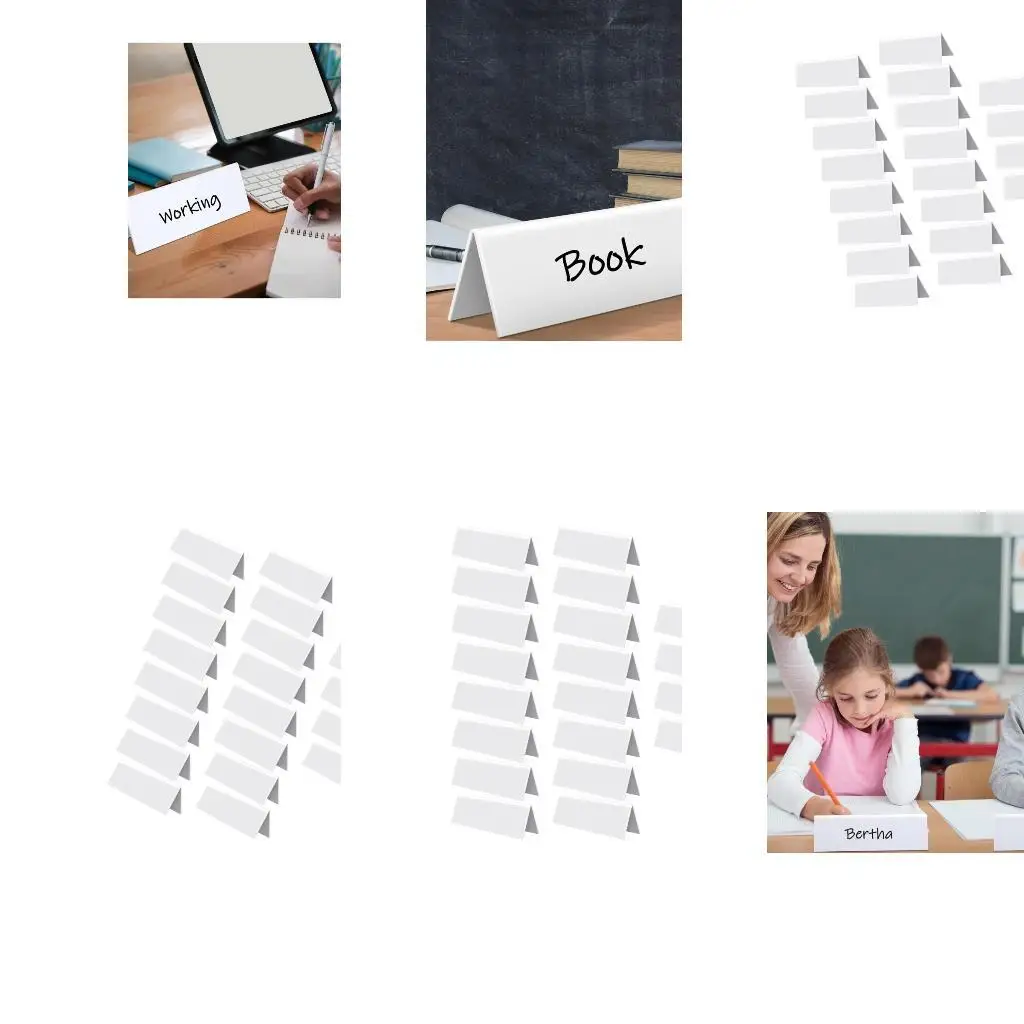 20 Count Transparent Identification Displays With Markable Feature Suitable For Various Professional Uses  D2RC