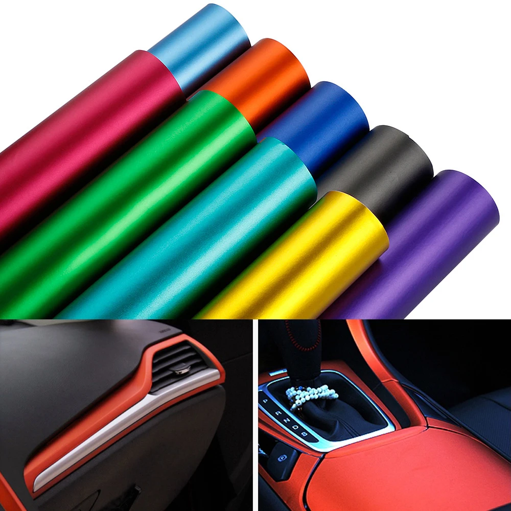 Vinyl Wrap Plating Matte Satin Sticker 10/30x100cm PVC Decorative Auto Film Sheet for Car Truck Motorcycle Laptop Accessories