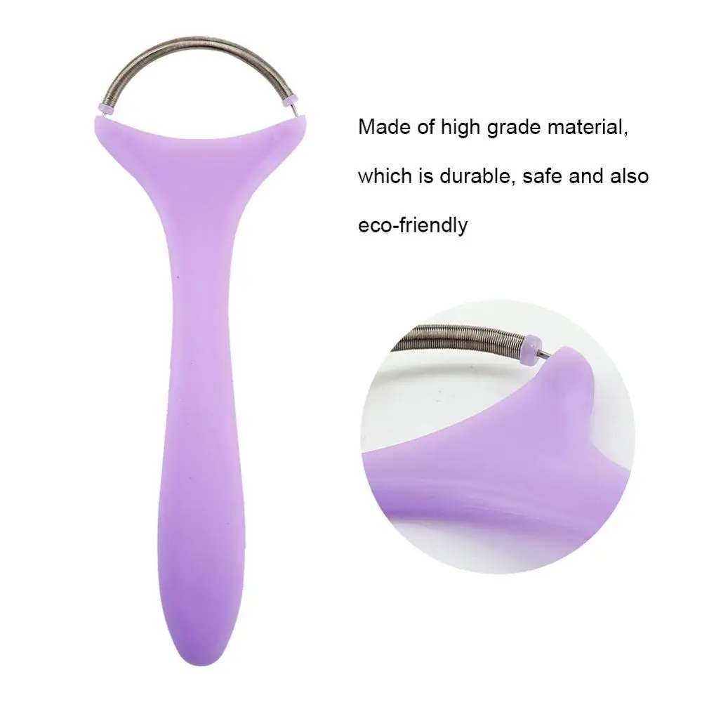 Su e giù Rolling Face Epi Roller Hair Remover rimuovi fronte mento guance strumento professionale per la depilazione del viso viola portatile