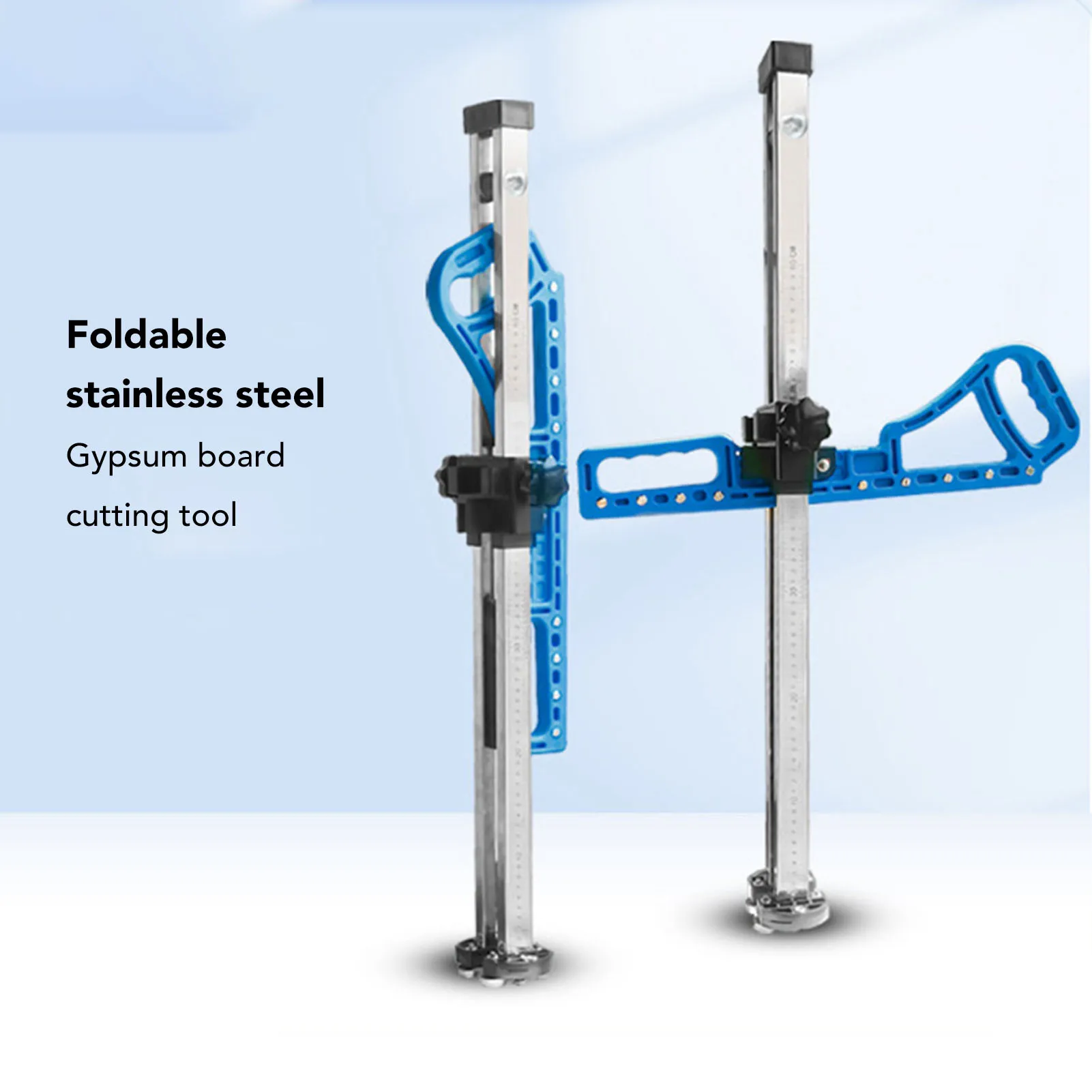 Drywall Cutter Foldable Drywall Cutting Tool 2 to 60cm Blade Adjustable Portable Gypsum Board Cutting Tool