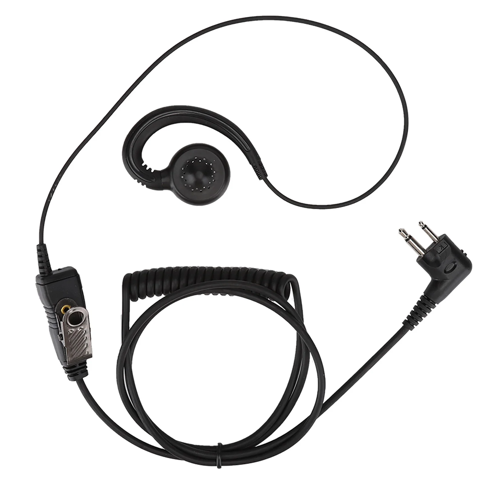 Two Way Radio Headset for Motorola Yaesu Walkie Talkie Headset AEH3000-M1A Walkie Talkie Two Way Radio Black Headset Mic