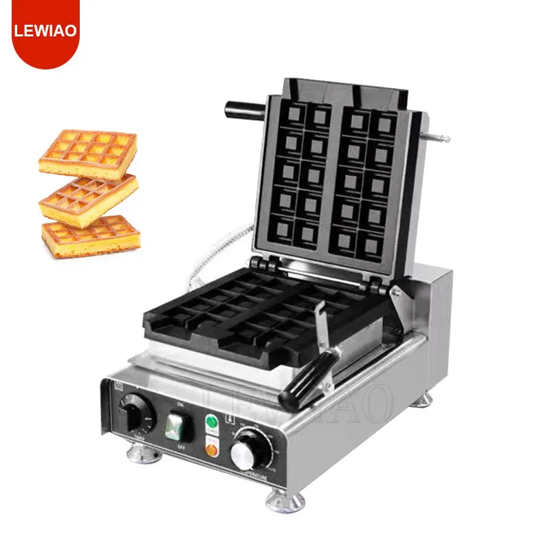 전기 110v 220v 와플 메이커 상업용 와플 기계 스퀘어 머핀 스틱 와플 만드는 기계 비 스틱