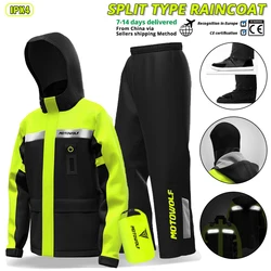 Men Motorcycle Raincoat Motorbike Rain Suit Moto Raincoat Rain Coat Jacket Pants Biker Rain Set Waterproof Motorcyclist Women