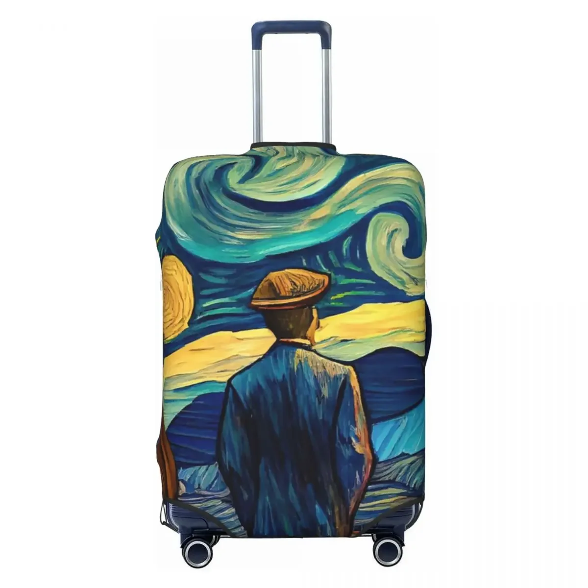 Inspired By Vincent Van Gogh Print Luggage Protective Dust Covers Elastic Waterproof 18-32inch Suitcase Cover